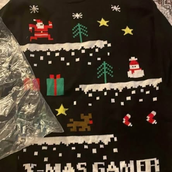 BRAND NEW boy youth h&m christmas sweater size 12-14Y (no tag - in bag) - Picture 2 of 5